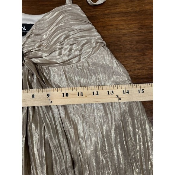 i.n. san francisco dress‎ Women 13 Gold Baby Doll Date Shimmer Bold - Picture 5 of 9